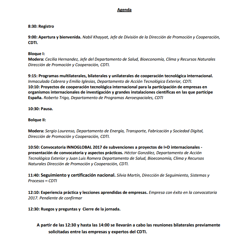 20170425_Agenda Jornada Taller INNOGLOBAL 2017