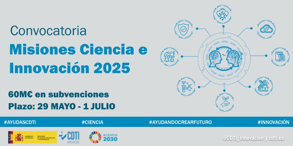 El CDTI Innovación lanza la convocatoria 2025 de Misiones Ciencia e ...